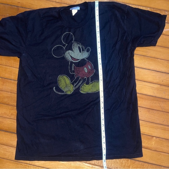 Vintage Disney Parks Mickey Mouse BlackT Shirt Mens XL Theme Park Souvenir Retro - Picture 2 of 6